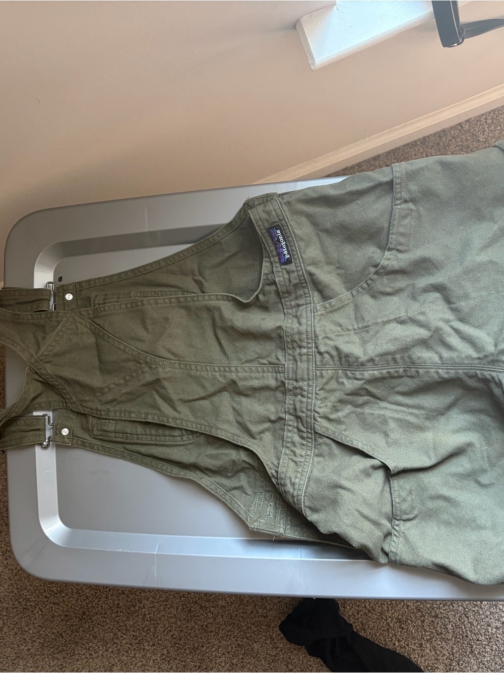 Patagonia Olive Green Women’s One-Piece Overalls